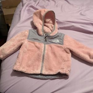 Pink infant north face